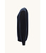 Paul & Shark Trui, Ronde Hals, Wol, Donkerblauw, Lichtblauwe Ribcord Details