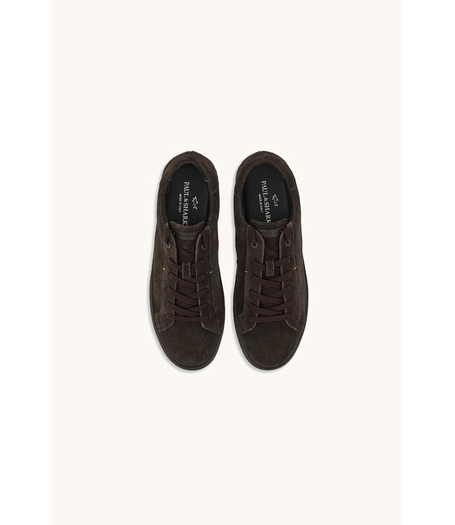 Paul & Shark Suede Sneakers, Donkerbruin