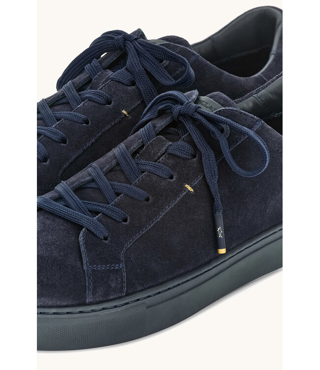 Paul & Shark Suede Sneakers, Donkerblauw