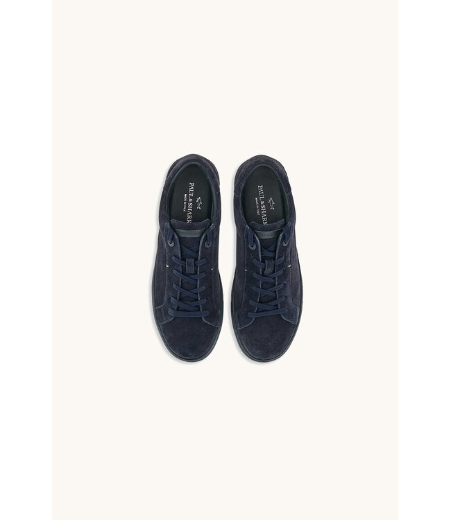 Paul & Shark Suede Sneakers, Donkerblauw