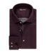 Stenstroms Overhemd, Lange Mouw, Casual, Oxford, Katoen, Bordeaux Rood, Slimline
