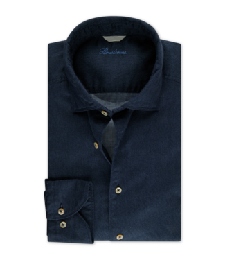 Stenstroms Stenstroms, Overhemd, Lange Mouw, Casual, Oxford, Katoen, Donkerblauw, Slimline