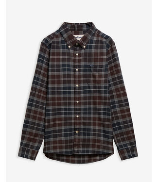 Barbour Barbour, Overhemd, Tailored Fit, Flanel, Kyeloch, Midnight Oak Tartan, Grijs, Bruin, Blauw