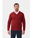 Alan Paine Geelong, V-Neck Trui, Model Albury, Kleur Rood