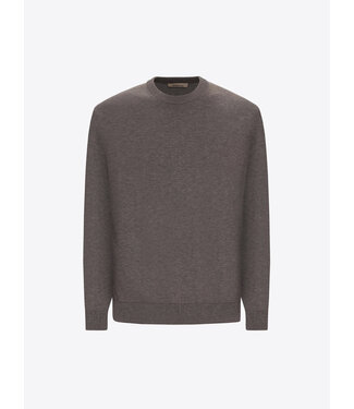 Distretto 12 Distretto12, Trui, Turtle Neck, Katoen Mix, Model Perugino, Grijs, Grigio Melange