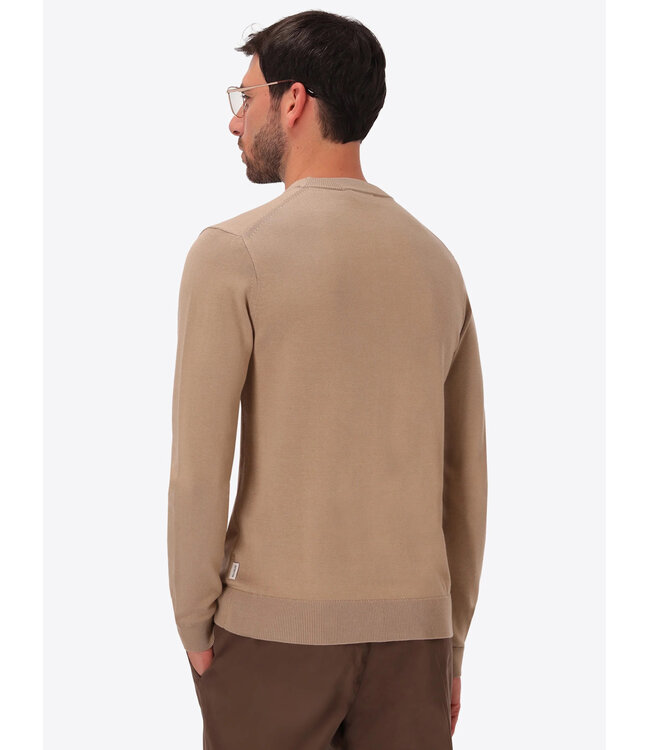 Distretto 12 Trui, Turtle Neck, Katoen Mix, Model Perugino, Beige, Tortora, Dove Grey