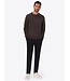Distretto 12 Trui, Ronde Hals, Chenille Tech Mix, Structuur Knit,  Model Brid, Grijs, Antracite
