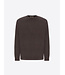 Distretto 12 Trui, Ronde Hals, Chenille Tech Mix, Structuur Knit,  Model Brid, Grijs, Antracite