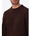 Distretto 12 Trui, Ronde Hals, Chenille Tech Mix, Structuur Knit,  Model Brid, Bruin, Moro