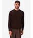 Distretto 12 Trui, Ronde Hals, Chenille Tech Mix, Structuur Knit,  Model Brid, Bruin, Moro