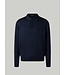 Maerz Munchen Polo, Lange Mouw, Merino Wol, Donkerblauw