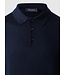 Maerz Munchen Polo, Lange Mouw, Merino Wol, Donkerblauw
