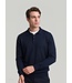 Maerz Munchen Polo, Lange Mouw, Merino Wol, Donkerblauw
