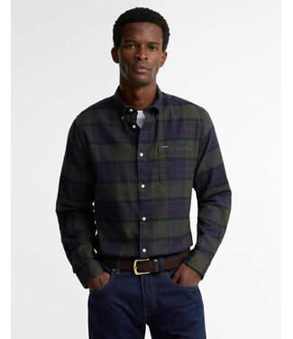 Barbour Barbour, Overhemd, Tailored Fit, Katoen, Model Kyeloch, , Groen, Blauw, Beige, Rood Geruit