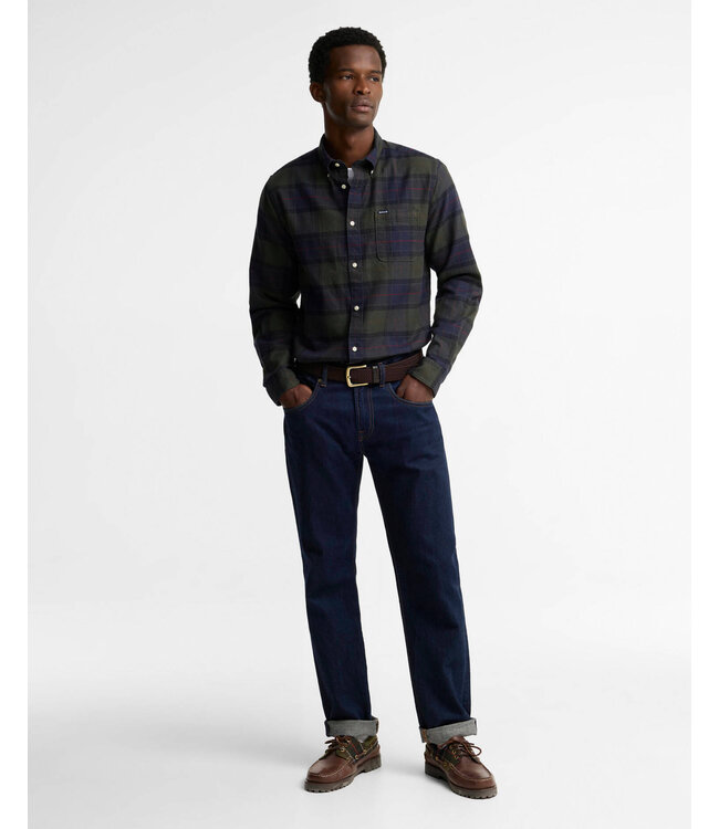 Barbour Overhemd, Tailored Fit, Katoen, Model Kyeloch, , Groen, Blauw, Beige, Rood Geruit