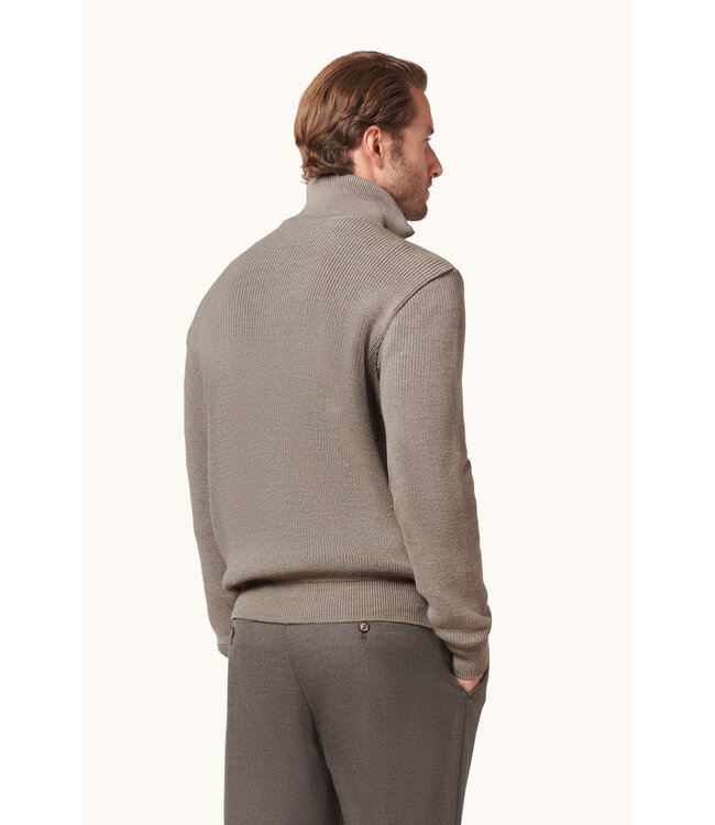 Paul & Shark Trui, Half-Zip, Tech Wol Mix, Beige
