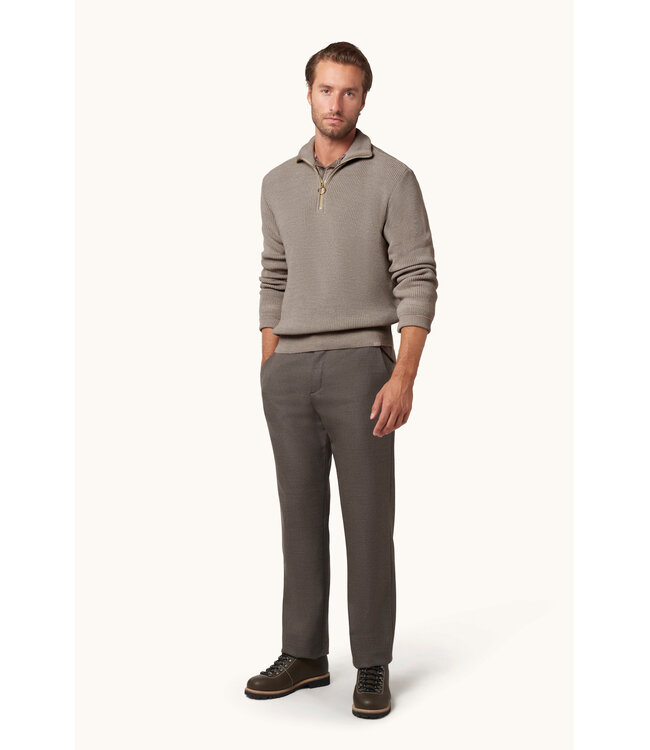 Paul & Shark Trui, Half-Zip, Tech Wol Mix, Beige