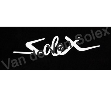 Aufkleber weißer Aufdruck 35 x 150 mm - kursiv - 2 Stück