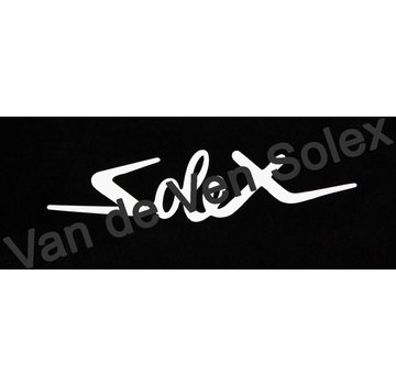 Sticker white print 35 x 150 mm - italic - 2 pieces