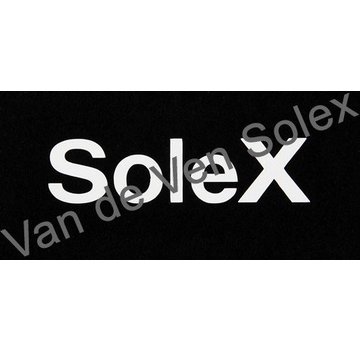 Sticker white print 15x60 mm - straight letters -per piece