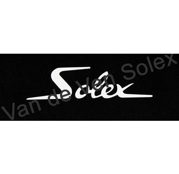 Sticker white print 17x70 mm - italic - per piece