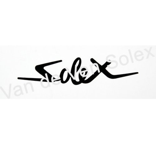 Sticker zwarte opdruk 35 x 150 mm - 2 stuks