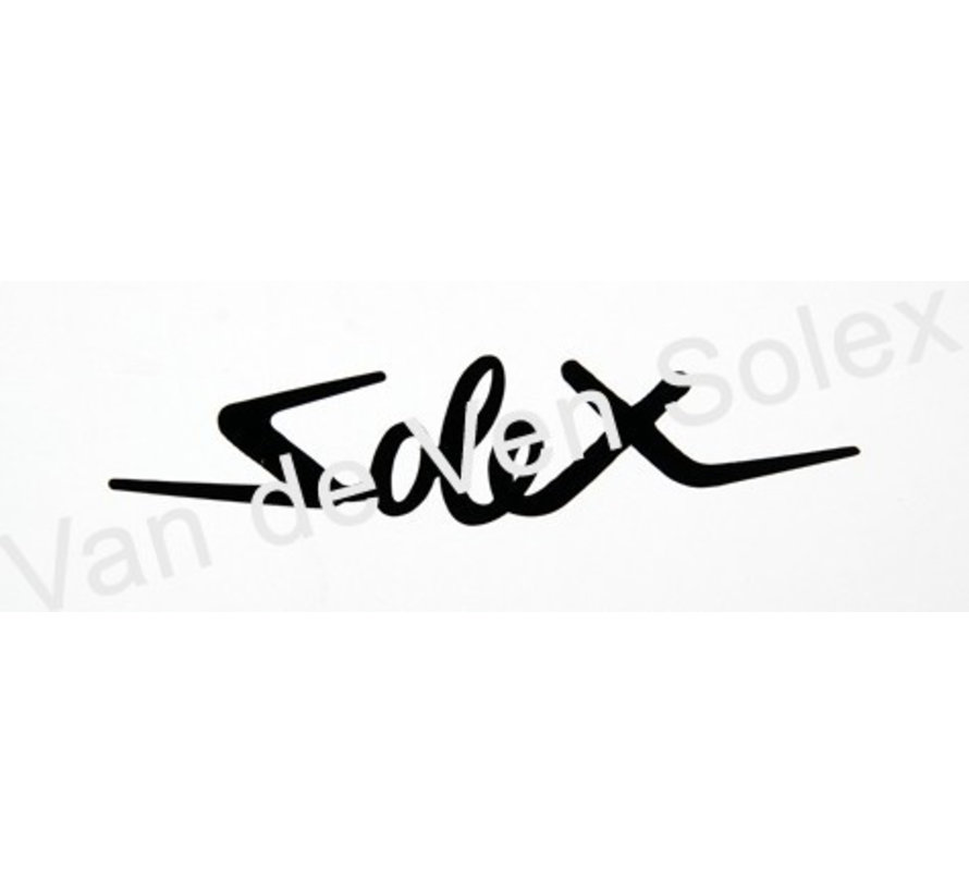 Sticker Solex zwart 35 x 150 mm - 2 stuks