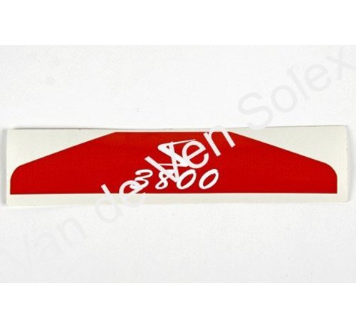 Sticker for filter cover Solex 3800 - Hungarian