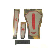 Jeu d'autocollants Stokvis/ van der Heem, rouge/gris Type OTO