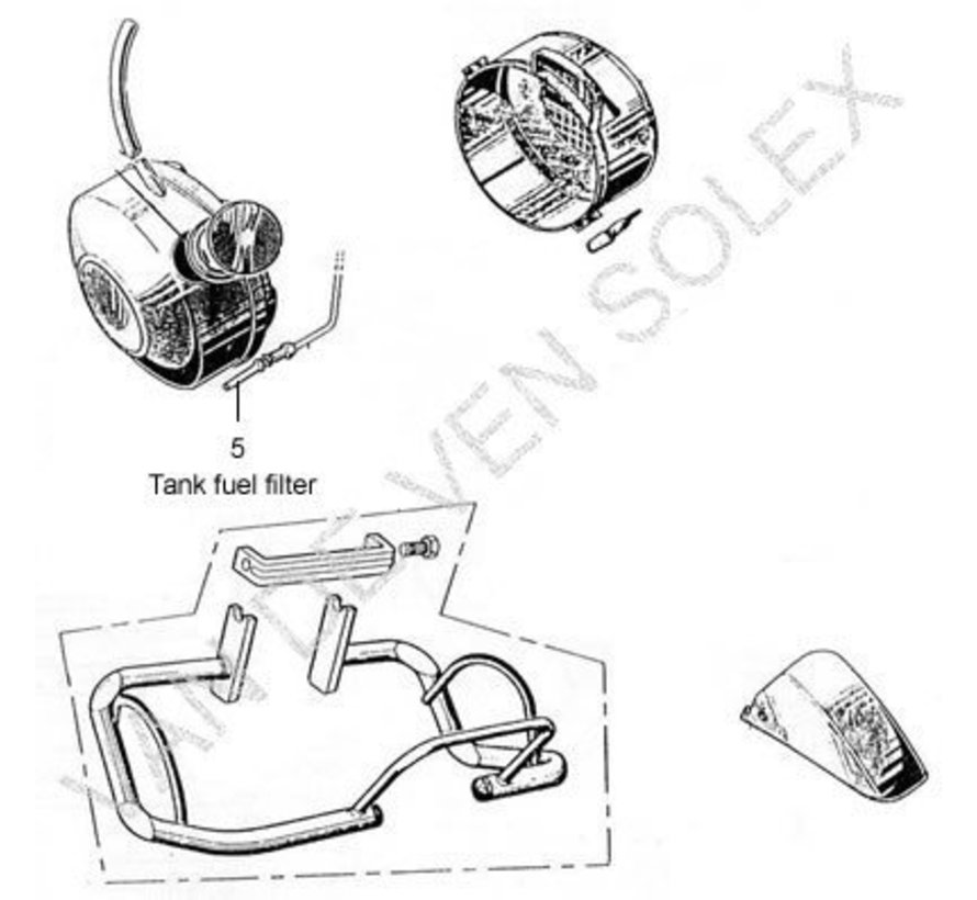 05. Kraftstof filter für Kunststoff Tank Solex