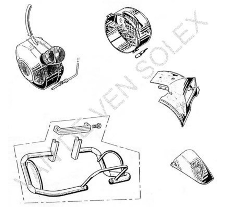 06. Vliegwielkap Solex zwart