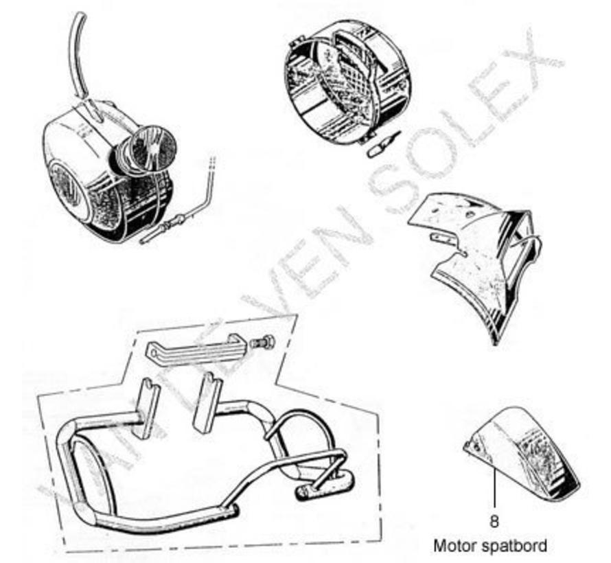 08. Engine mudguard chrome Solex