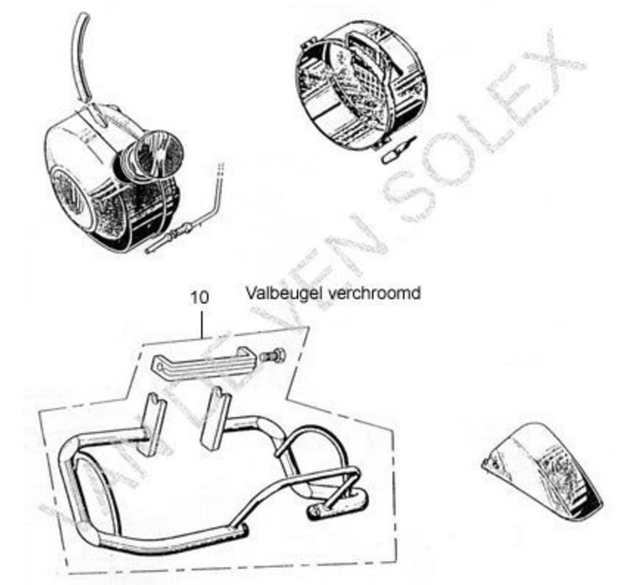 10. Beschermdoppen valbeugel Solex 2 stuks