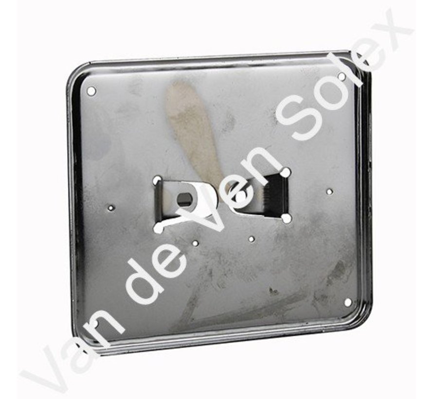 Porte-plaque d'immatriculation chromé (horizontal)