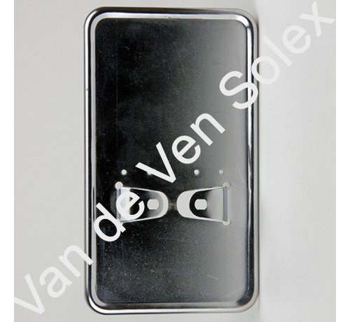 Registration plate holder chrome Solex (vertical)