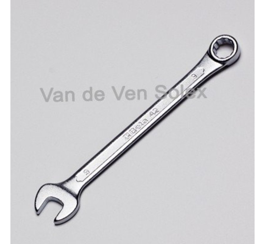 Ring and fork spanner 9