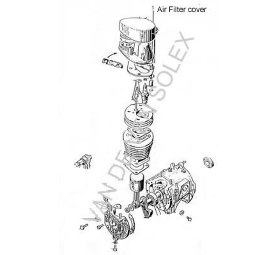 04. Air filter fixing ring Solex