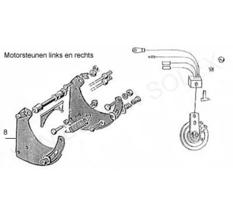 16. Motorscharnierachse