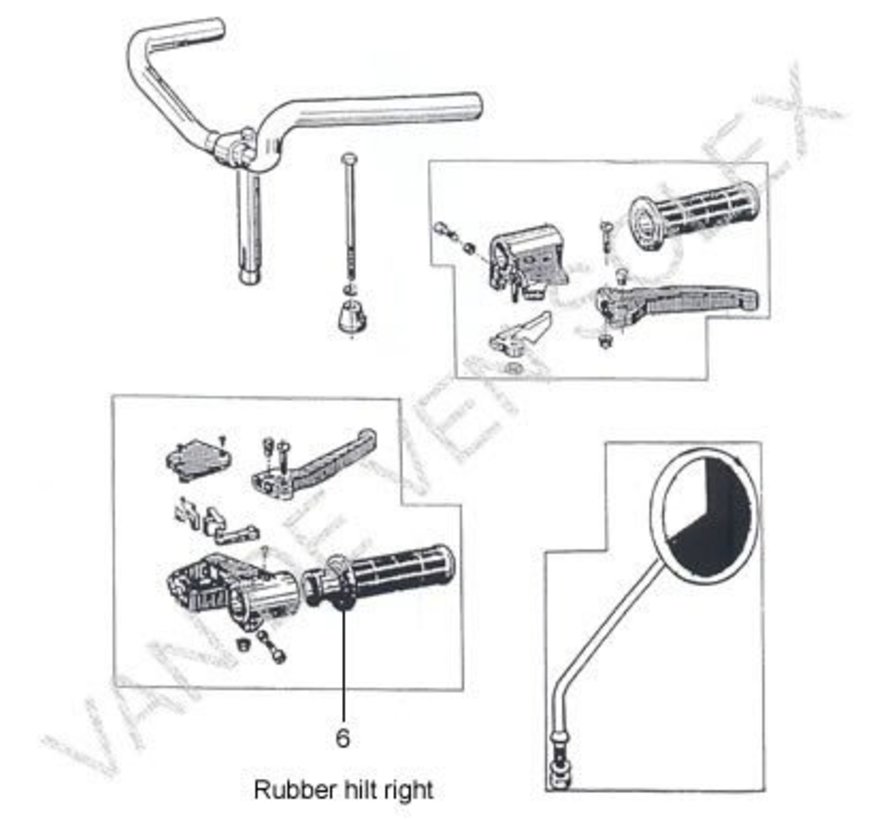 06. Gummi Griff rechts, dick, Ungarischen