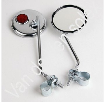 17. Mirror with binder  height 190 mm. Reflector on the back