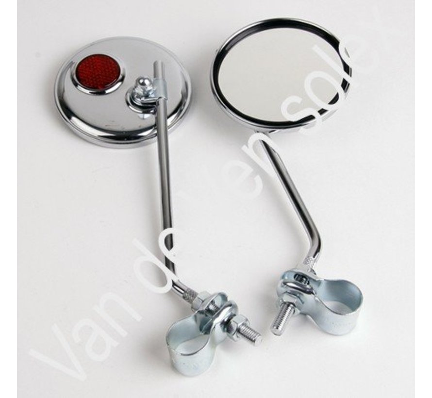 17. Mirror with binder  height 190 mm. Reflector on the back