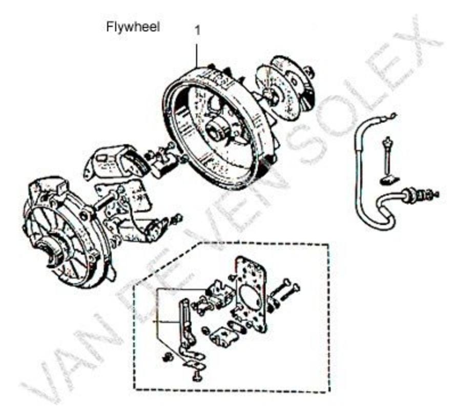 01. Making keyway in your own old flywheel Solex (send old flywheel)