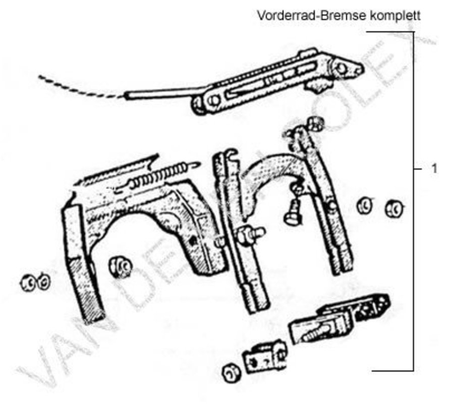 10. Front Brake Mounting Screw