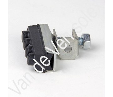 12. Bremsklotz komplett mit Halter + Stütze
