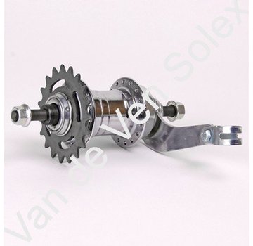 01. Back pedal hub complete 28 holes