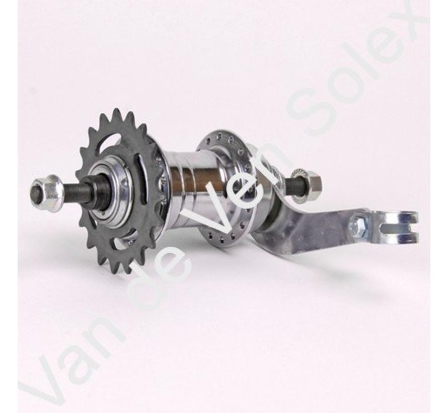 01. Coaster brake hub complete 32 holes