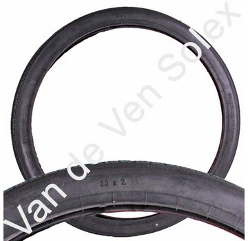 09. Black Outer Tyre 25x2 (24x1½x1¾) (600x45B)