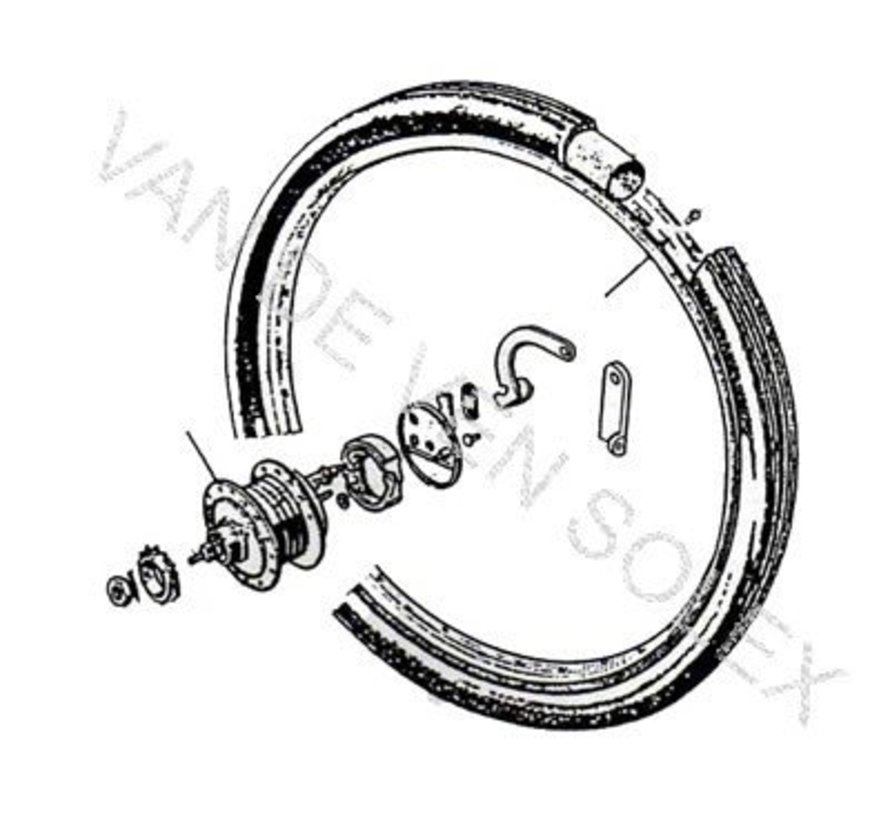 09. Buitenband 2-16 Duits - Frans - 5000 zwart