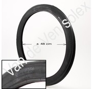 09. Tyre 1¾x19 inch wheel Solex black