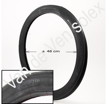 09. Tyre 1¾x19 inch wheel  black